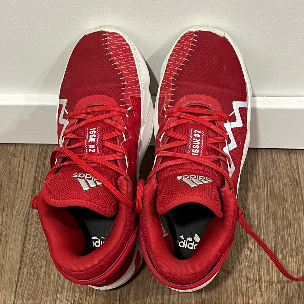 Adidas D.O.N. Issue 2 Red/White Men's Basketball Sneaker Size 10 - Picture 10 of 10